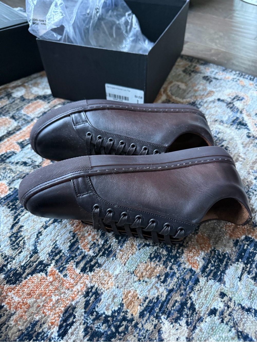 Thursday Boot Company Dark Brown Leather Sneakers - Picture 5 of 10